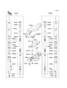 EN500 Вилка передней оси