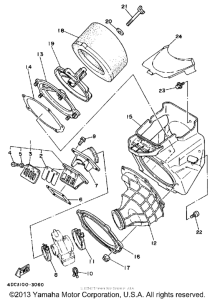 WR250Z Воздушный фильтр