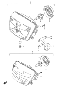 GSF1200S (ABS) Фара