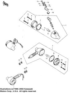 KL250 Поворотники