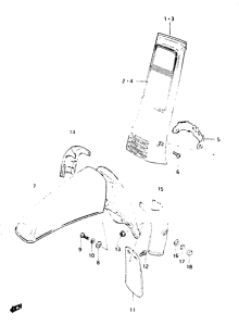 CL50 Frame head cover - front fender