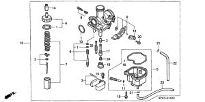 XLR125 Carburetor assy