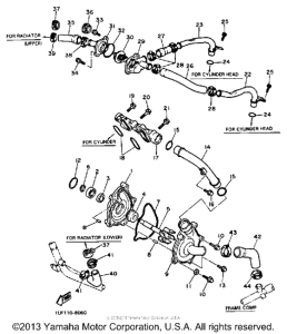 FZX700TC Water pump piping