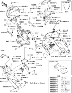 EX650 Cowling(1 / 2)(upper)