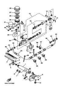 XV1700AT XV17ATS Задний тормозной цилиндр