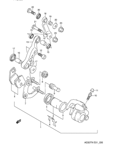 AG50 Передний суппорт