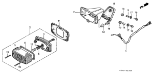  Taillight unit ass`y