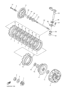 YZ426F Сцепление