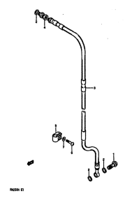 RM250 Передние тормозные трубки