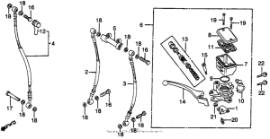 GL650I Передний главный тормозной цилиндр