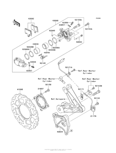 ZG1400 Задний тормоз