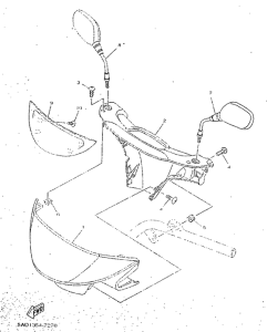 YN50 Carenado de faro delantero