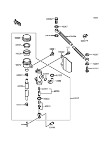 ZX250 Задний торм цилиндр