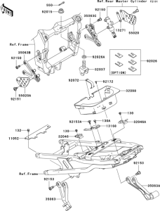 ZX600 Рама ,крепежные детали