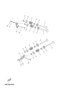 YP125R Клапана