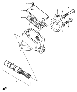 GSX750 Передний тормозной цилиндр