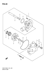 GSX-R1000 Водяная помпа