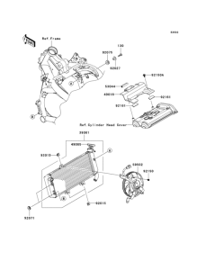 KLE650 Радиатор