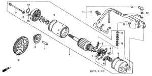NSS250EX Стартерный мотор