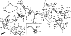 CBR900RR Upper cowl 95-97