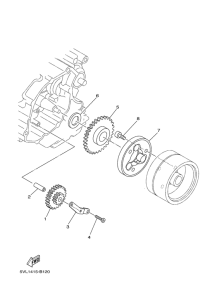 YB125SPD Муфта стартера