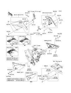 KLX125 Side covers / chain cover(1 / 2)