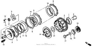 NT650 Сцепление