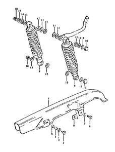 GSX400 Chain case - shock absorber