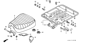 CT110 Seat / rear carrier