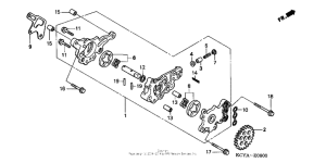 XR400R Масляный насос