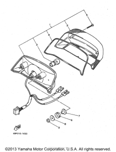 XJ600SK Фонарь
