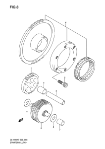 DL1000 Муфта стартера