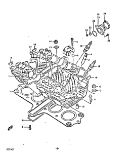 GS550 Головка цилиндров