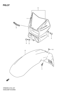 DR650 Фара головного света