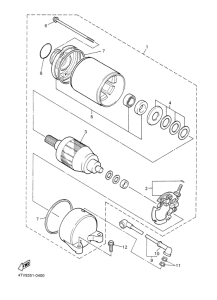 YZF600R Стартер