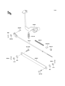 AN110 Педаль тормоза