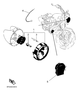 XV17PCR Headlight-horn