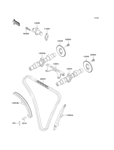 KLE500 Распред вал