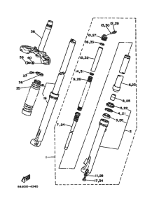 DT50LC DT50B Вилка передней оси