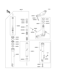 EX250 Front fork(f6f)