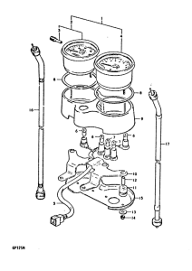 GP125 Спидометр-тахометр