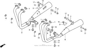 CB750 Глушитель