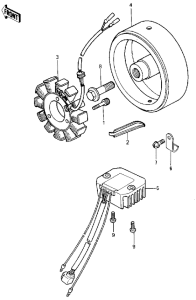 KZ440 Generator / regulator