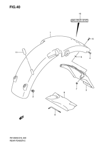 RV125 Заднее крыло