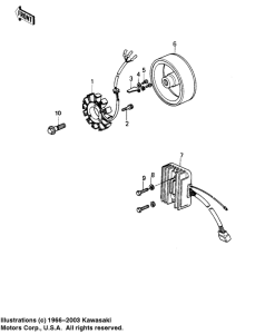 KZ1000 Generator / regulator