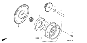 CBF125M Муфта стартера