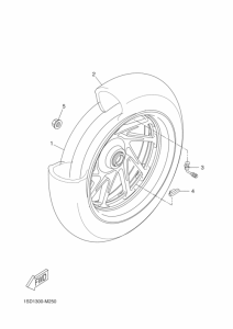 YP400R Переднее колесо