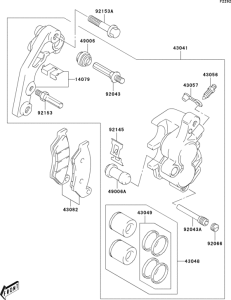  Передний тормоз