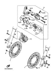 XP500 Передний суппорт