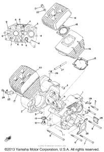 RD200A Crankcase cylinder